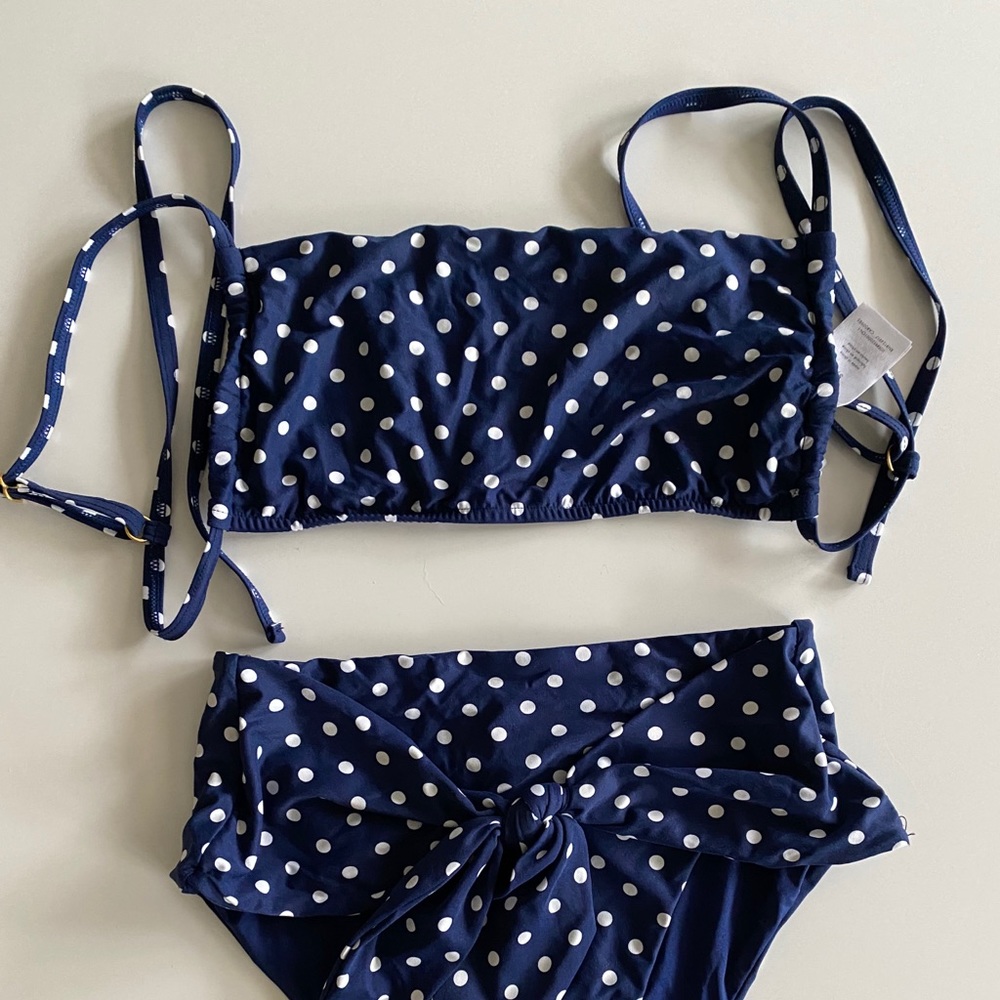 Weworewhat swim Leigh & riviera blue polka dot
